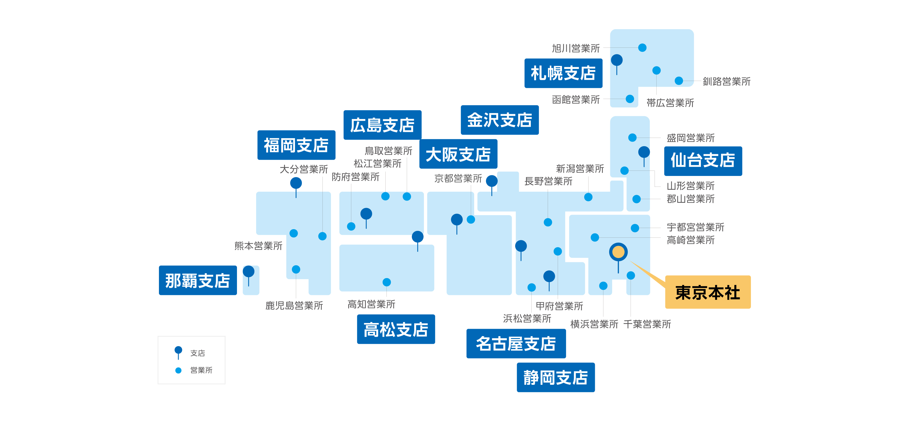 全国の支店・営業所