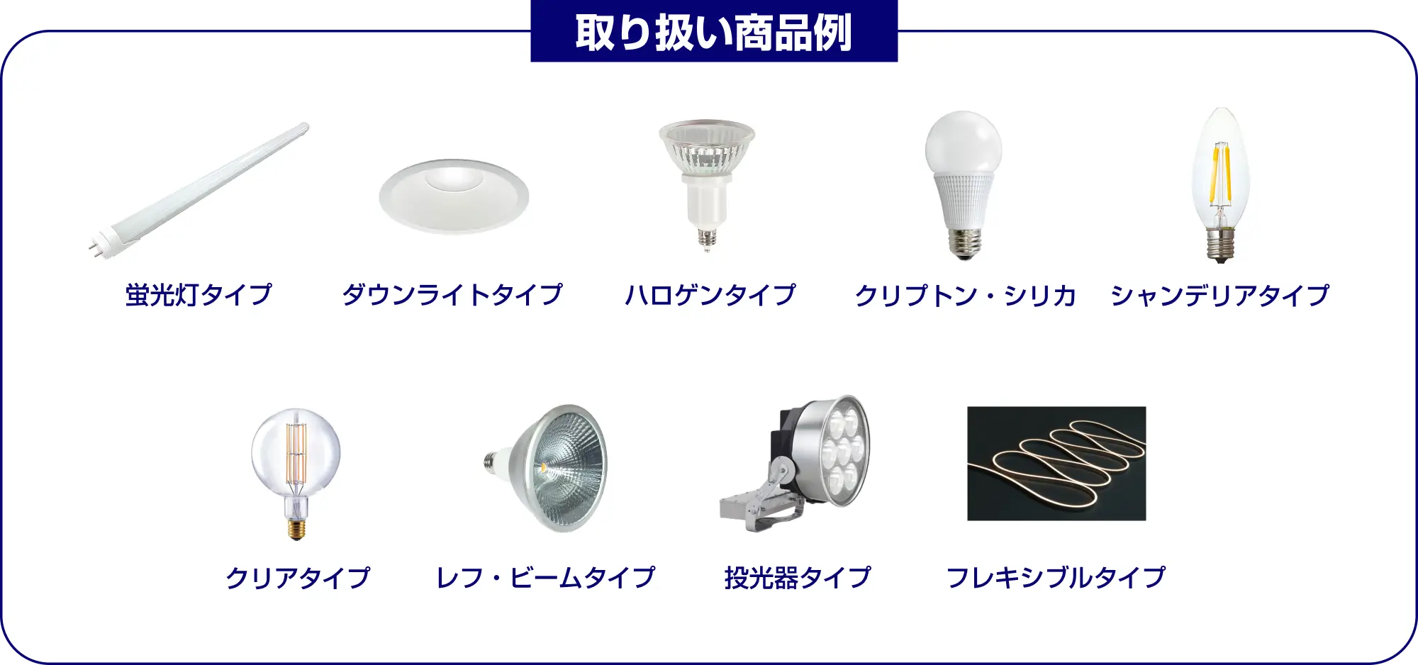 取り扱い商品例